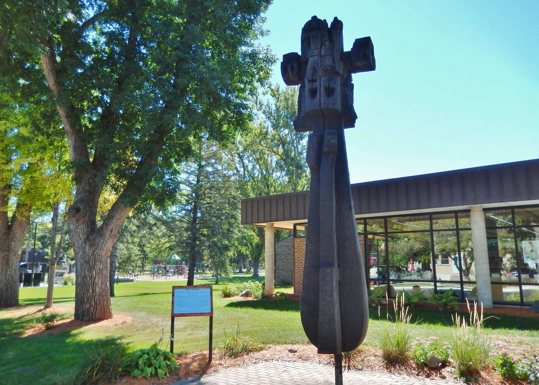 "The Voyage" Marker & Scupture image. Click for full size.