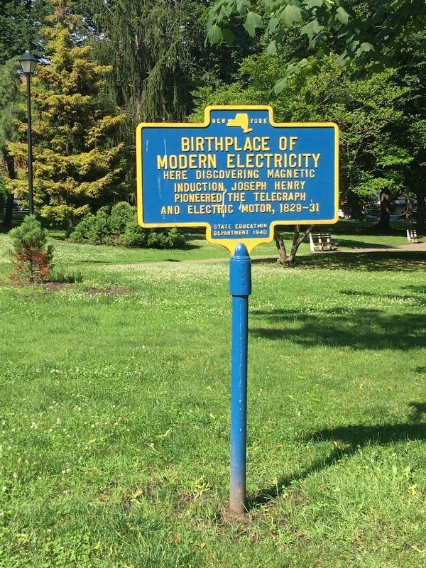 Birthplace of Modern Electricity Marker. Click for full size. Birthplace of Modern Electricity Marker image. Click for full size.