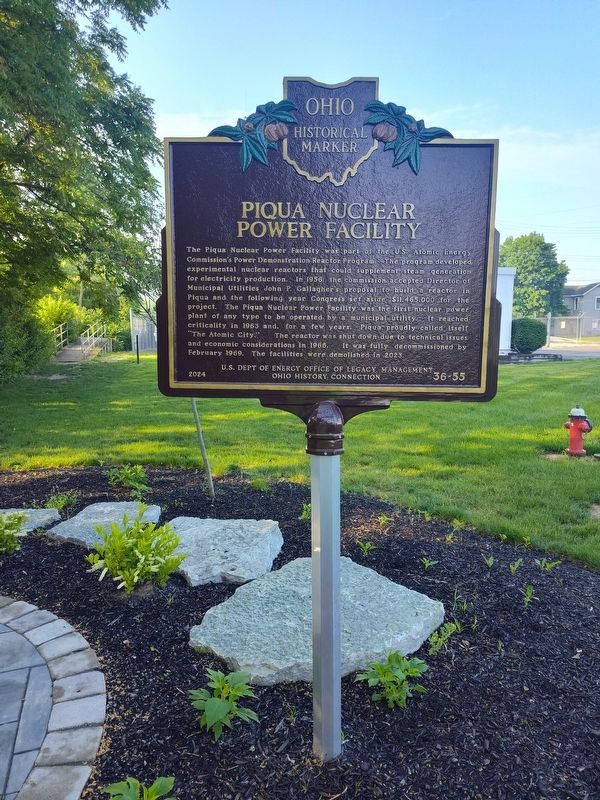 Piqua Nuclear Power Facility Marker image. Click for full size.