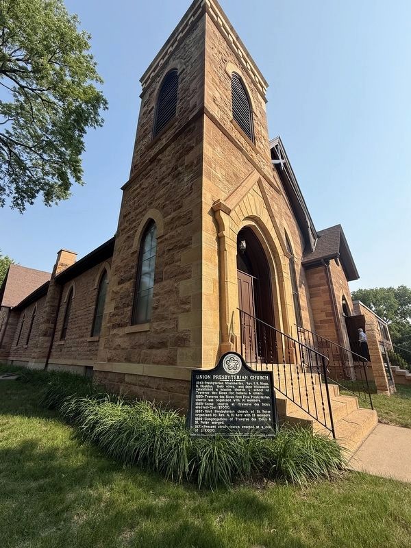 Union Presbyterian Church and Marker image. Click for full size.