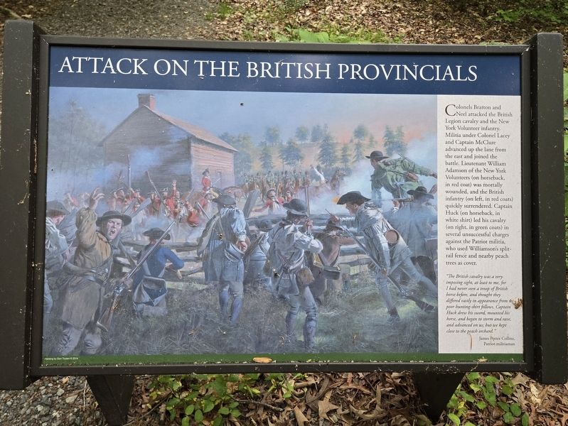 Attack on the British Provincials Marker image. Click for full size.