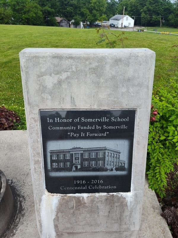 Somerville School side of marker image. Click for full size.