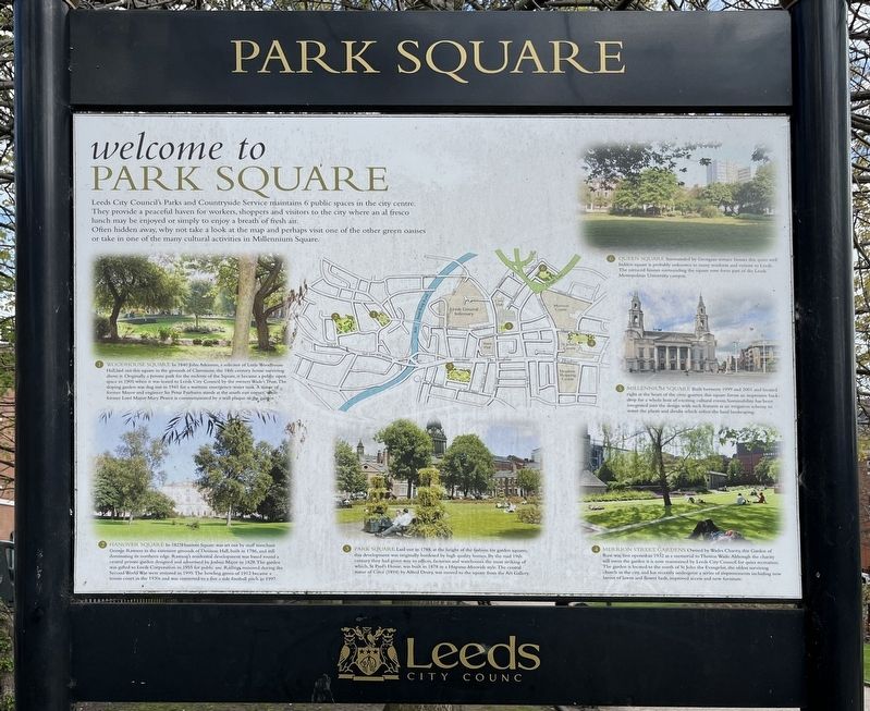 Welcome to Parks Square Marker image. Click for full size.