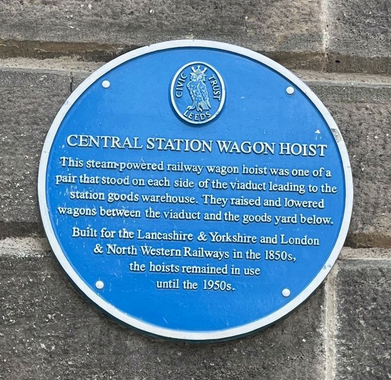 Central Station Wagon Hoist Marker image. Click for full size.