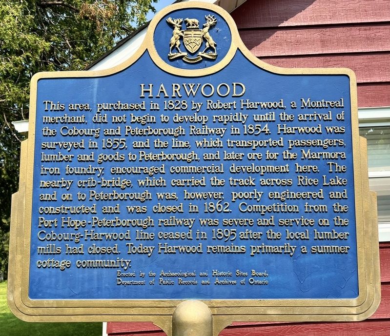 Harwood Marker. Click for full size. Harwood Marker image. Click for full size.
