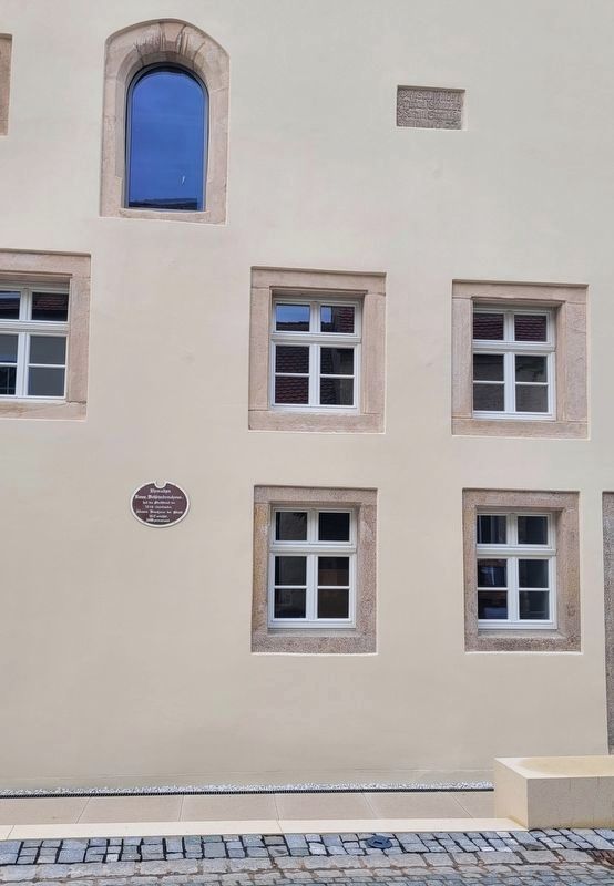 Ehemaliges Komm. Wei�bierbrauhaus / Former Communal Wheat Beer Brewery Marker image. Click for full size.