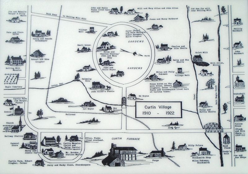Ward's Workers Village Map on Marker image. Click for full size.