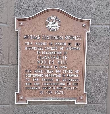 Frankenmuth Woolen Mill Marker image. Click for full size.