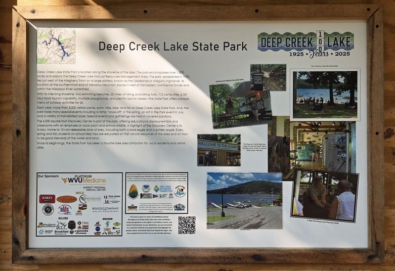 Deep Creek Lake State Park Marker image. Click for full size.