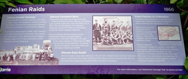 Fenian Raids Marker image. Click for full size.