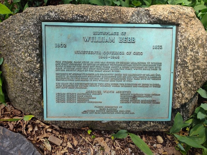 Birthplace Of William Bebb Marker image. Click for full size.