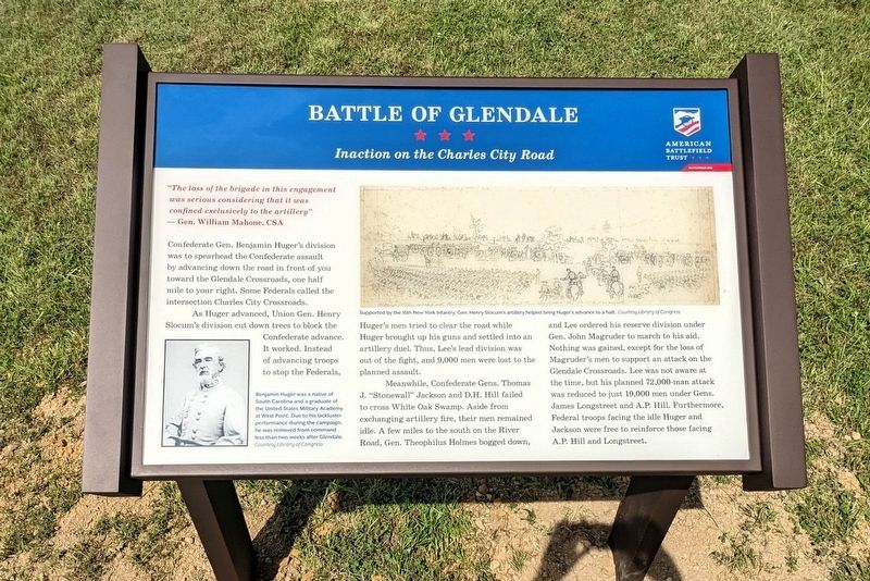 Battle Of Glendale Marker image. Click for full size.
