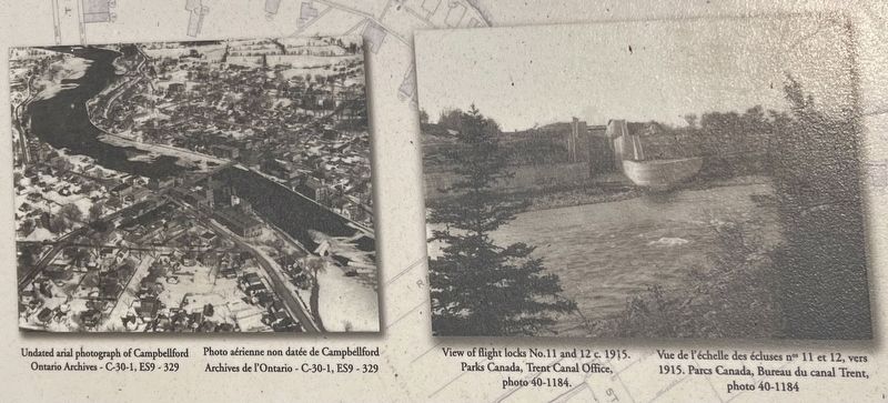 Trent-Severn Waterway National Historic Site of Canada marker photos and captions detail (left). Click for full size. Trent-Severn Waterway National Historic Site of Canada marker photos and captions detail (left) image. Click for full size.