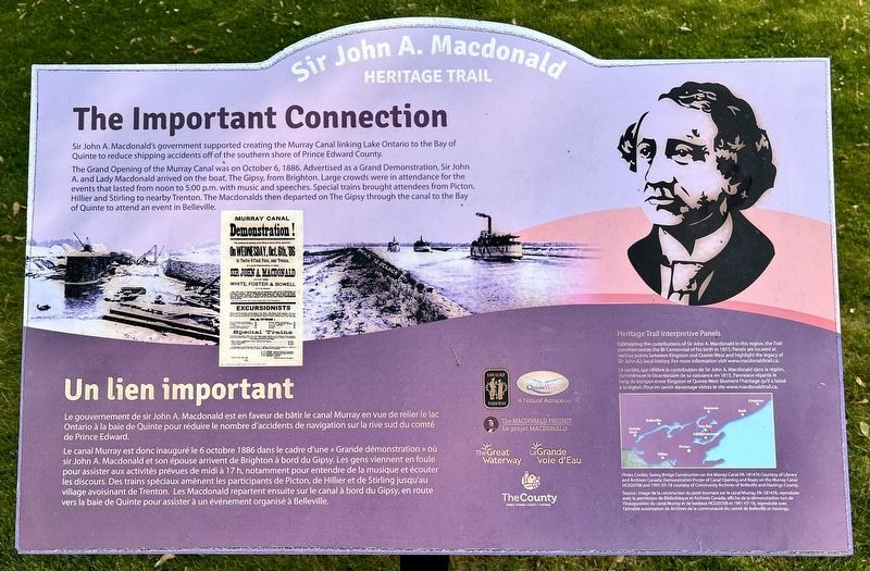 The Important Connection/ Un lien important Marker image. Click for full size.