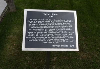 Flannery House 1859 Marker image. Click for full size.