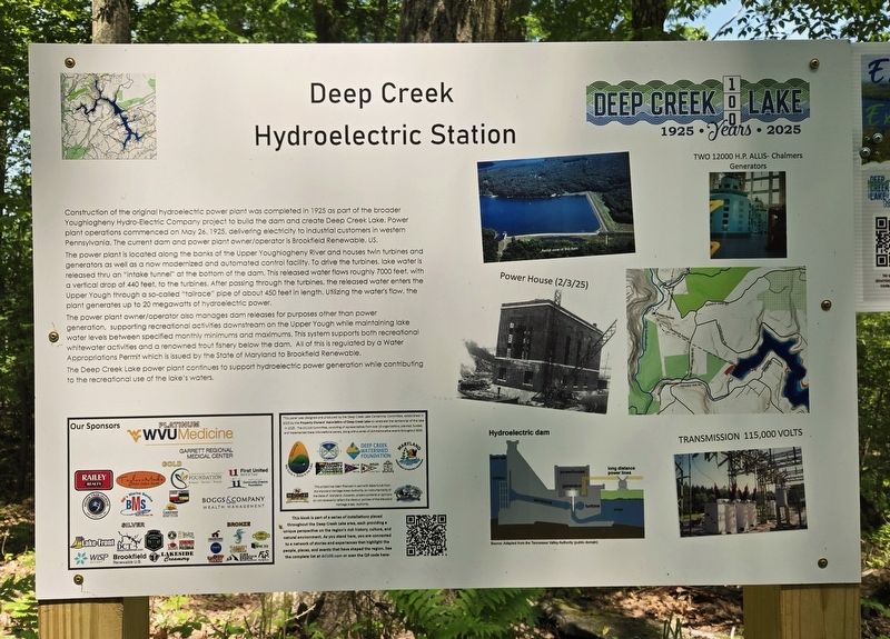 Deep Creek Hydroelectric Station Marker. Click for full size. Deep Creek Hydroelectric Station Marker image. Click for full size.