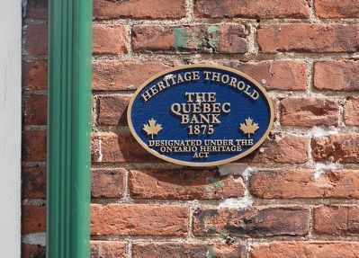 The Quebec Bank 1875 Marker. Click for full size. The Quebec Bank 1875 Marker image. Click for full size.
