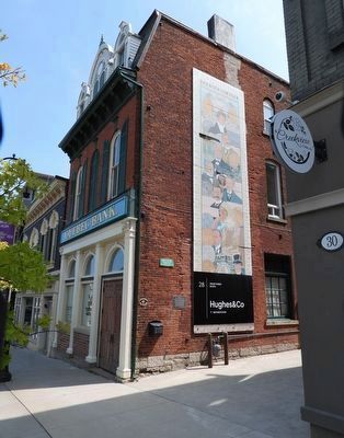 The Quebec Bank 1875 - Marker in context. Click for full size. The Quebec Bank 1875 - Marker in context image. Click for full size.