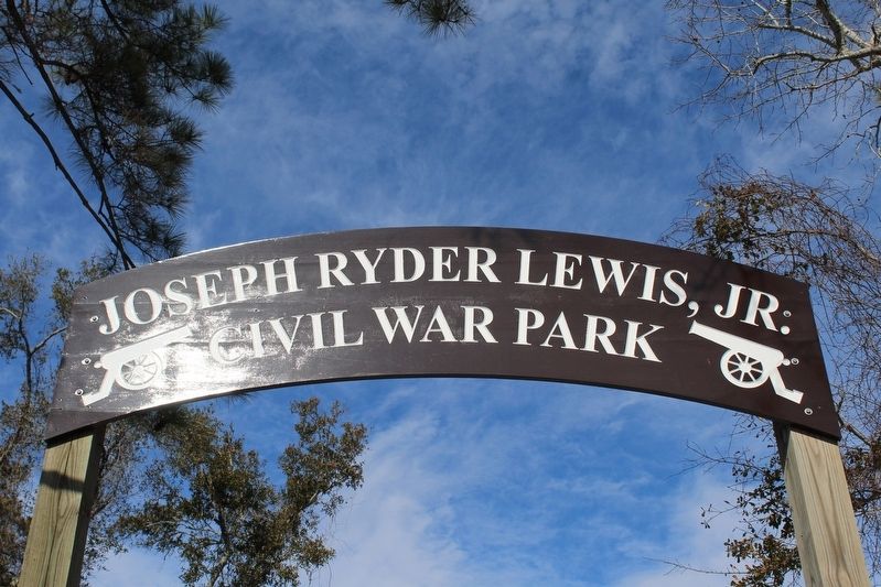 Joseph Ryder Lewis Jr. Civil War Park Entrance. Click for full size. Joseph Ryder Lewis Jr. Civil War Park Entrance image. Click for full size.