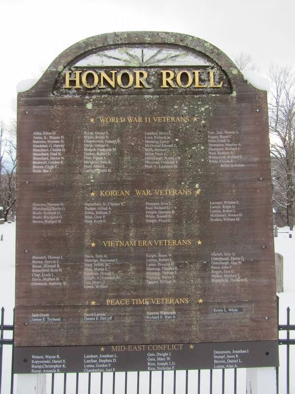 Honor Roll image. Click for full size.