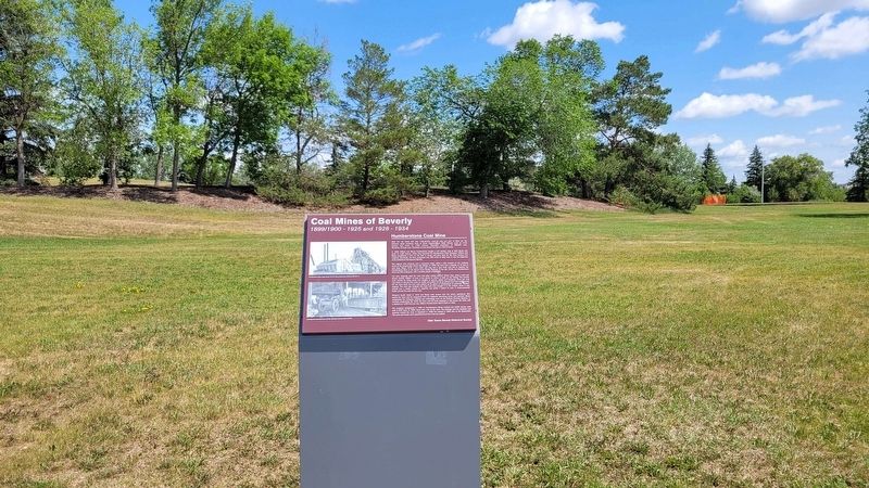 Coal Mines of Beverly Marker. Click for full size. Coal Mines of Beverly Marker image. Click for full size.