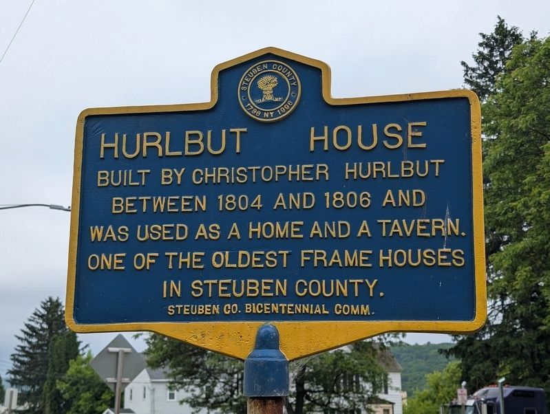 Hurlbut House Marker. Click for full size. Hurlbut House Marker image. Click for full size.