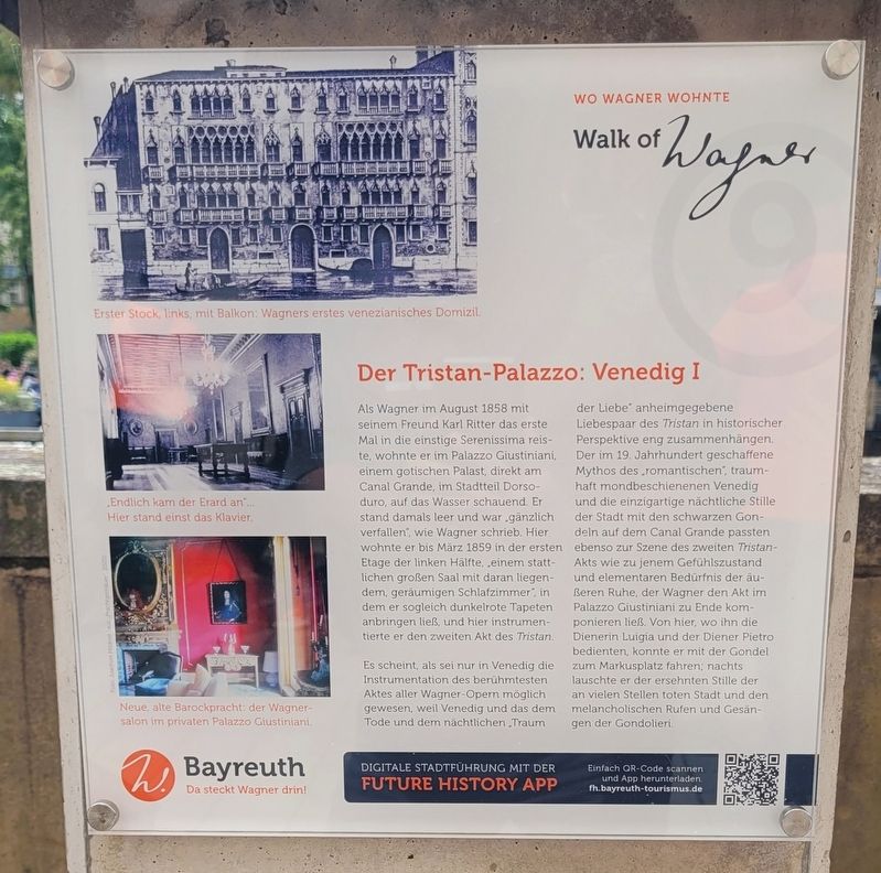 Der Tristan-Palazzo: Venedig I / The Tristan Palace: Venice I Marker. Click for full size. Der Tristan-Palazzo: Venedig I / The Tristan Palace: Venice I Marker image. Click for full size.