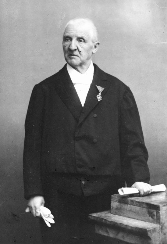 Anton Bruckner with the Order of Franz Joseph image. Click for full size.