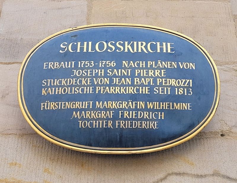Schlosskirche / Palace Church Marker image. Click for full size.