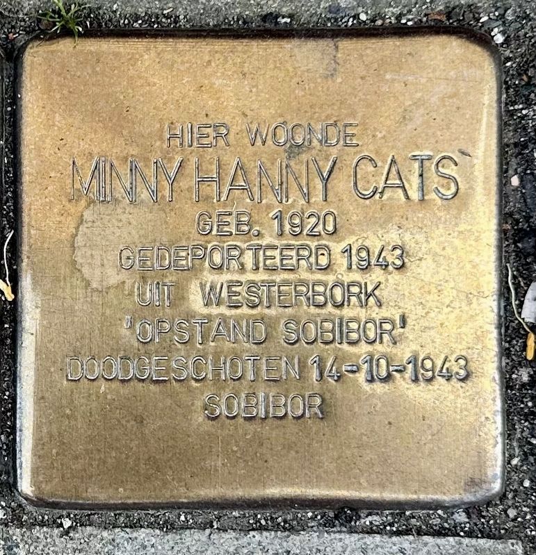 Minny Hanny Cats stolperstein. Click for full size. Minny Hanny Cats stolperstein image. Click for full size.