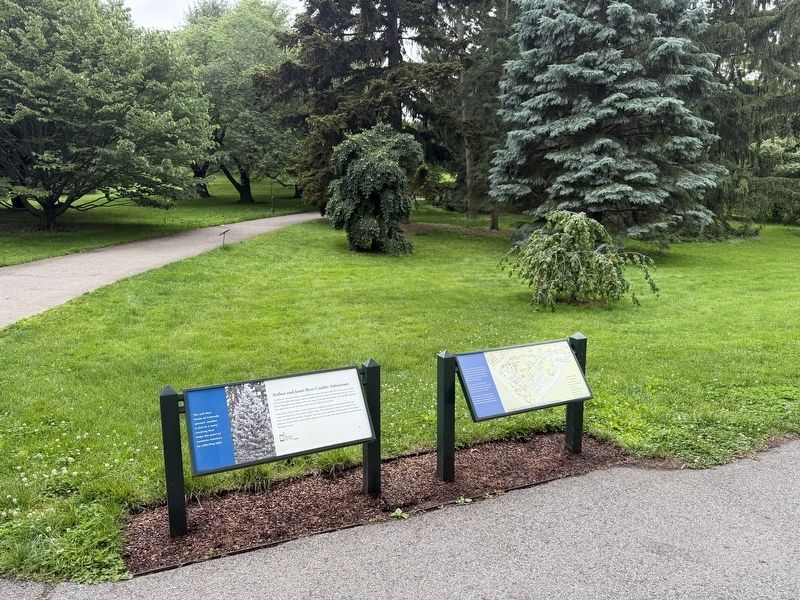 Arthur and Janet Ross Conifer Arboretum Marker image. Click for full size.