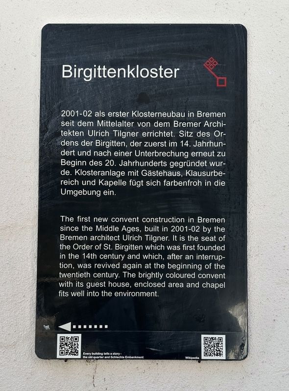 Birgittenkloster / St. Birgit Convent Marker image. Click for full size.