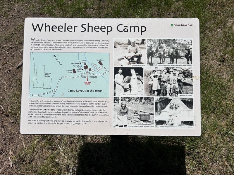 Wheeler Sheep Camp Marker image. Click for full size.
