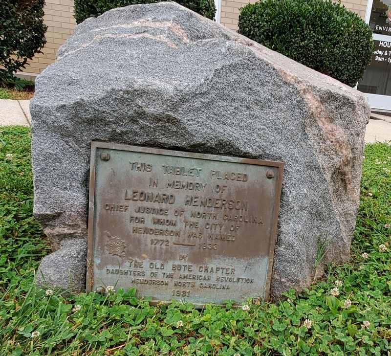 In Memory of Leonard Henderson Marker. Click for full size. In Memory of Leonard Henderson Marker image. Click for full size.