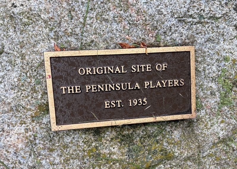 The Peninsula Players Marker. Click for full size. The Peninsula Players Marker image. Click for full size.