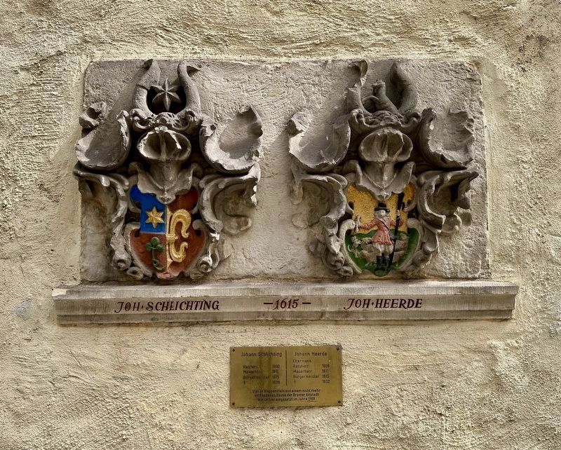 Wappenstein / Coats of Arm Stone and marker image. Click for full size.