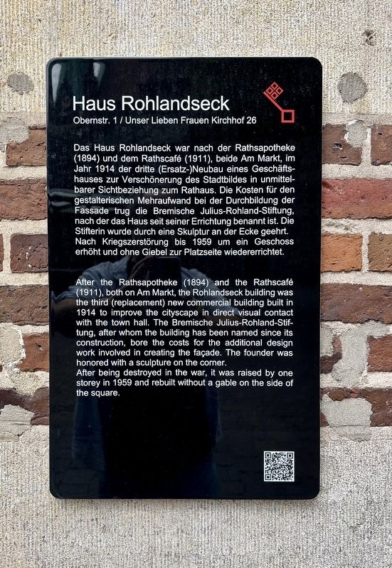 Haus Rohlandseck / Rohlandseck Building Marker image. Click for full size.