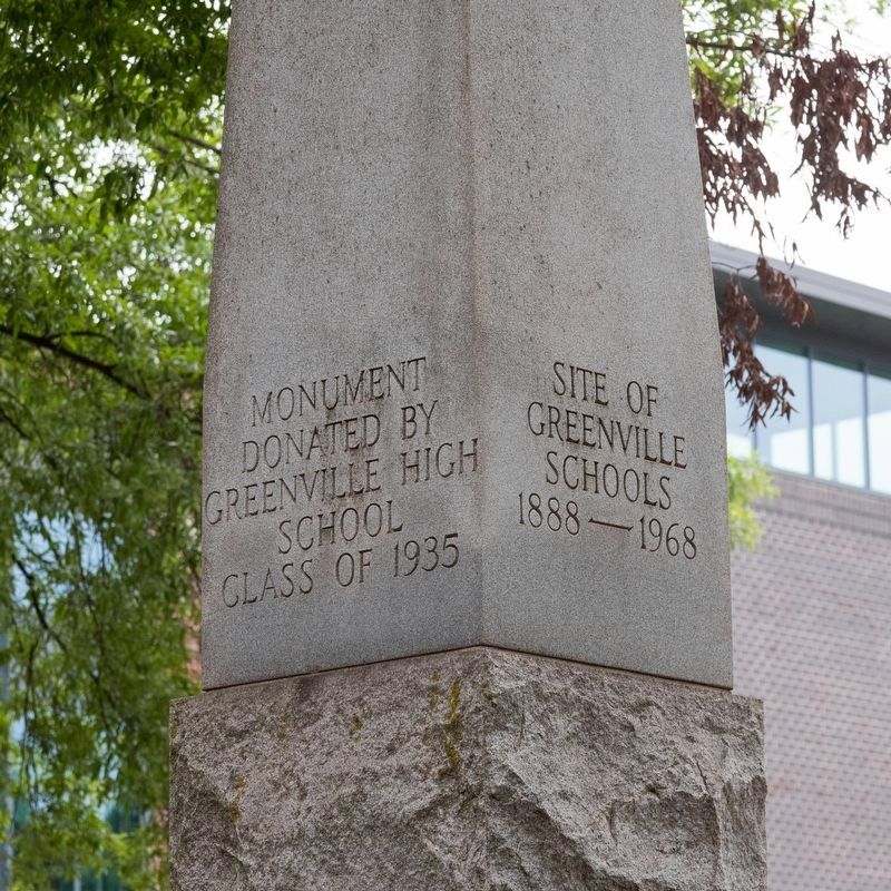 Prospect Hill Park Monument, Top Inscriptions, West Face (left) South Face (right). Click for full size. Prospect Hill Park Monument, Top Inscriptions, West Face (left) South Face (right) image. Click for full size.