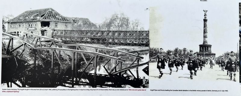 The Argyll and Sutherland Highlanders (Princess Louise’s), 1940 to the Present, photos and captions. Click for full size. The Argyll and Sutherland Highlanders (Princess Louise’s), 1940 to the Present, photos and captions image. Click for full size.