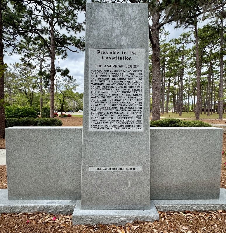 New Hanover County Veterans Memorial (rear). Click for full size. New Hanover County Veterans Memorial (rear) image. Click for full size.