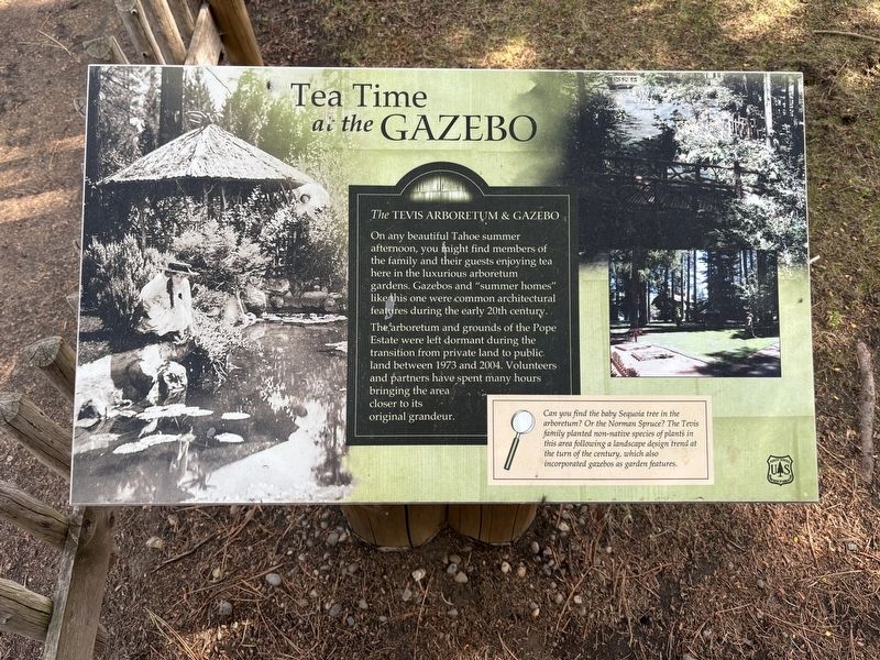 Tea Time at the Gazebo Marker. Click for full size. Tea Time at the Gazebo Marker image. Click for full size.