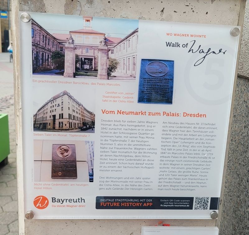 Vom Neumarkt zum Palais: Dresden / From Neumarkt to the Palace: Dresden Marker image. Click for full size.