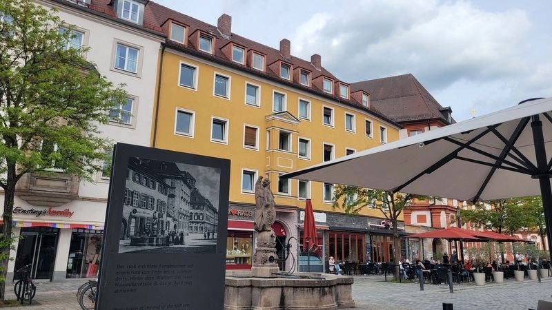 The Famabrunnen fountain and house behind it. Click for full size. The Famabrunnen fountain and house behind it image. Click for full size.