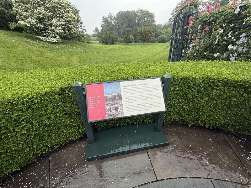 Peggy Rockefeller Rose Garden Marker. Click for full size. Peggy Rockefeller Rose Garden Marker image. Click for full size.