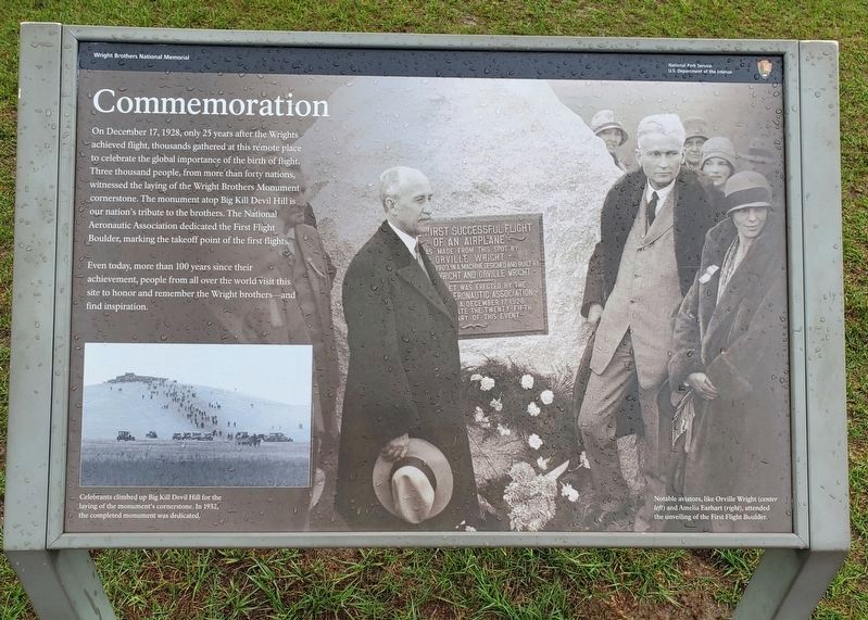 Overhead view Commemoration Marker image. Click for full size.