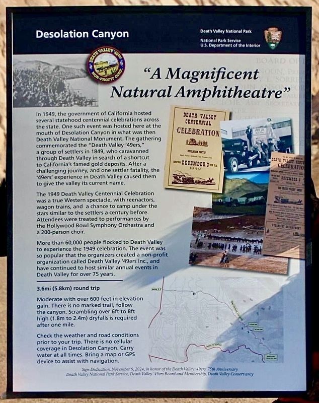 Desolation Canyon Marker. Click for full size. Desolation Canyon Marker image. Click for full size.