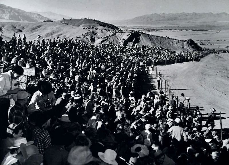 Grandstands in Desolation Canyon - 1949. Click for full size. Grandstands in Desolation Canyon - 1949 image. Click for full size.