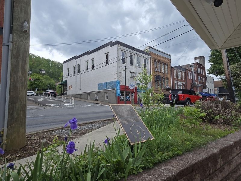 Original Sylva Train Depot Marker at Mill & Spring Street image. Click for full size.
