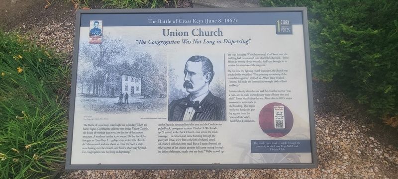 Union Church Marker. Click for full size. Union Church Marker image. Click for full size.