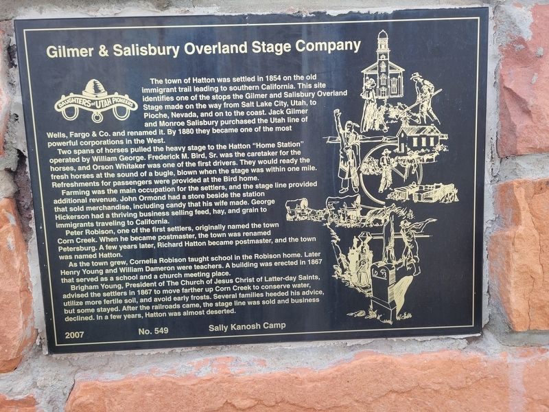 Gilmer & Salisbury Overland Stage Company Marker. Click for full size. Gilmer & Salisbury Overland Stage Company Marker image. Click for full size.